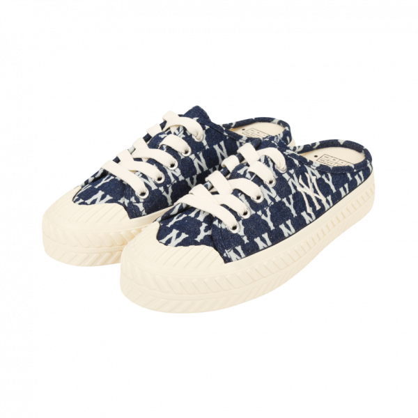 Giày MLB PlayBall Mule Mono Navy Denim NY 32SHSD111-50N