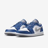 Giày Nike Air Jordan 1 Low True Blue Cement 553558-412