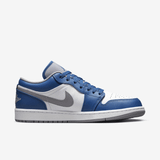 Giày Nike Air Jordan 1 Low True Blue Cement 553558-412