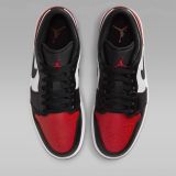 Giày Nike Air Jordan 1 Low Bred Toe 553558-161