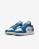 Giày Nike Air Jordan 1 Low GS True Blue Cement 553560-412