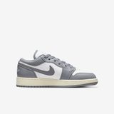 Giày Nike Air Jordan 1 Low Vintage Grey (GS) 553560-053