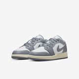 Giày Nike Air Jordan 1 Low Vintage Grey (GS) 553560-053