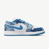 Giày Nike Air Jordan 1 Low Washed Denim GS DM8947-100