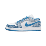 Giày Nike Air Jordan 1 Low Washed Denim GS DM8947-100