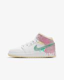 Giày Nike Air Jordan 1 Mid SE GS Paint Drip DD1666-100