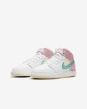 Giày Nike Air Jordan 1 Mid SE GS Paint Drip DD1666-100