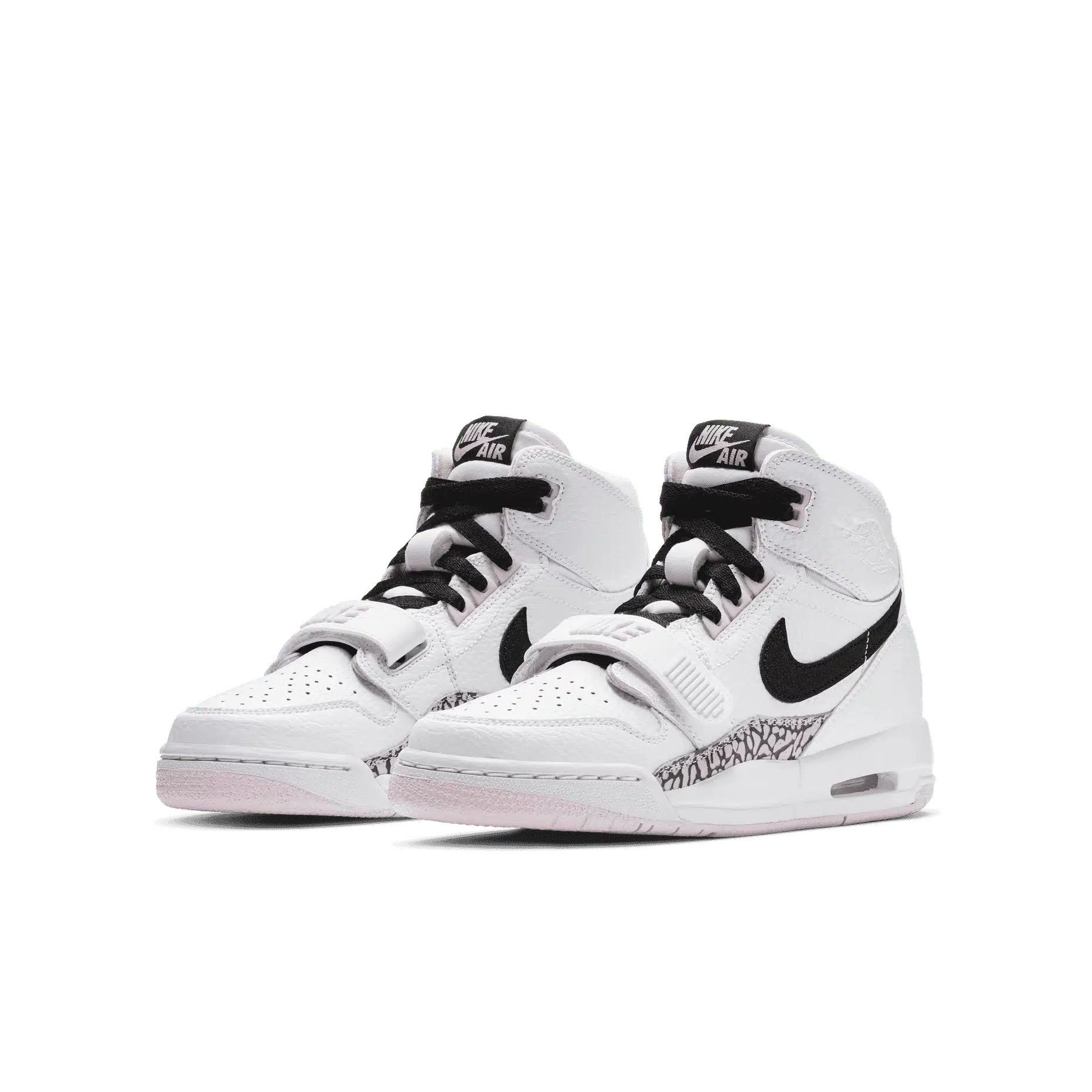 Jordan legacy 312 top white black pink foam