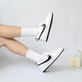 Giày Nike Court Borough Low 2 White Black (GS) BQ5448-104