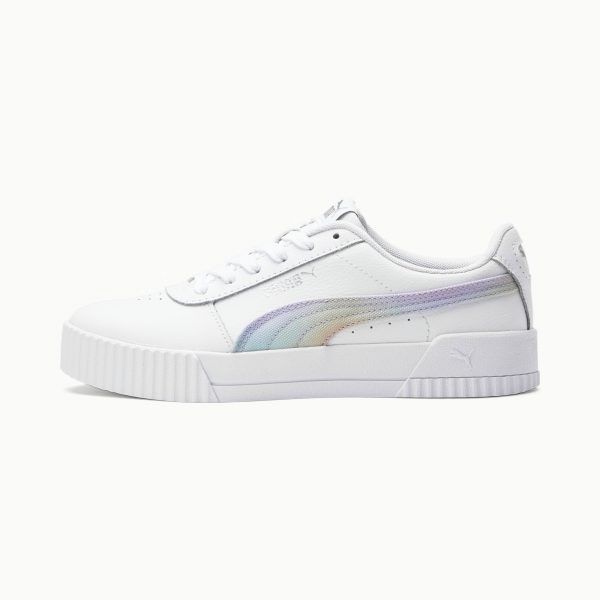 Giày Puma Carina L Prismatic W White/Silver 382877-01