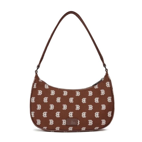 Túi MLB Classic Monogram Jacquard Hobo Bag Boston Red Sox D.Brown 3ABQS102N-43BRD