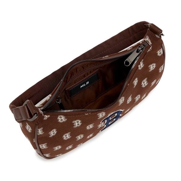 Túi MLB Classic Monogram Jacquard Hobo Bag Boston Red Sox D.Brown 3ABQS102N-43BRD