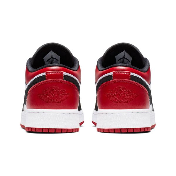 Giày Nike Air Jordan 1 Low Bred Toe (GS) 553560-612