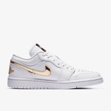 Giày Nike Air Jordan 1 Low White Metallic Gold (W) CZ4776-100