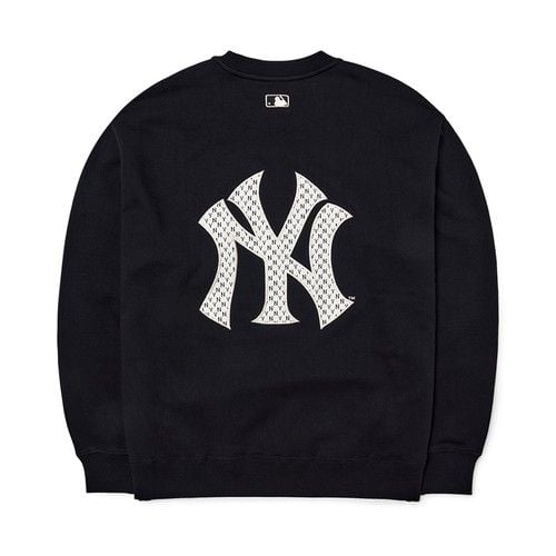 Áo MLB Monogram Logo Overfit Sweatshirt New York Yankees 3AMTM0124-50BKS
