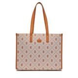 Túi MLB Big Diamond Monogram Jacquard Large Tote Bag Boston Red Sox Brown 3AORL013N-43BRS