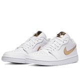 Giày Nike Air Jordan 1 Low White Metallic Gold (W) CZ4776-100