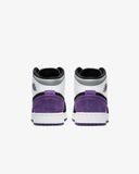 Giày Nike Air Jordan 1 Mid SE Purple (GS) BQ6931-105