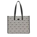 Túi MLB Big Diamond Monogram Jacquard Large Tote Bag New York Yankees Black 3AORL013N-50BKS