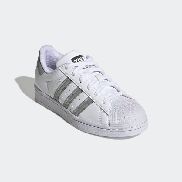 Giày Adidas Superstar Silver Metallic J GZ4274