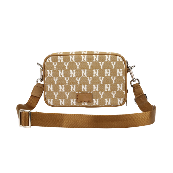 Túi MLB Jacquard Monogram Mini Cross Bag New York Yankees 32BGDM111-50B