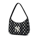 Túi MLB Monogram Jacquard Hobo Bag New York Yankees 3ABQS011N-50BKS