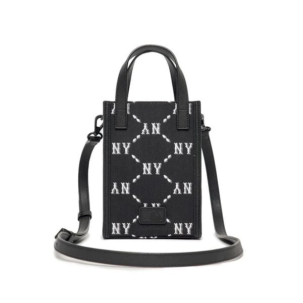 Túi MLB Monogram Phone Pouch New York Yankees Black 3ACRH012N-50BKS