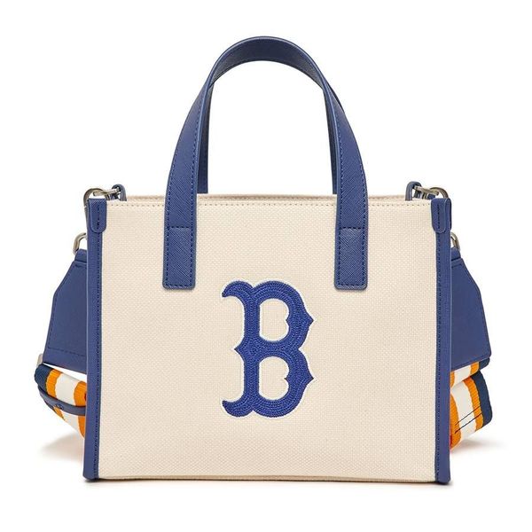 Túi MLB Big Logo Small Tote Bag B Cream 3AORS062N-43CRS