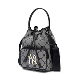 Túi MLB Monogram Diamond Jacquard New York Yankees Grey 3ABMS011N-50GRS