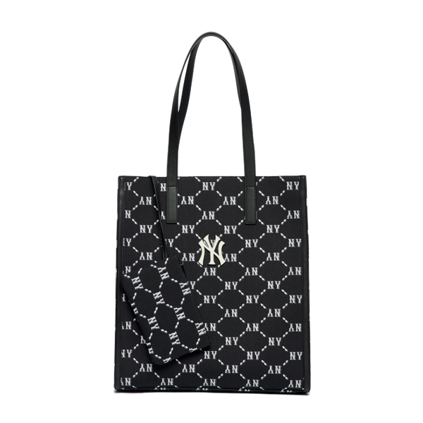 Túi MLB Monogram Diamond Jacquard Tote Bag New York Yankees 3AORM012N-50BKS