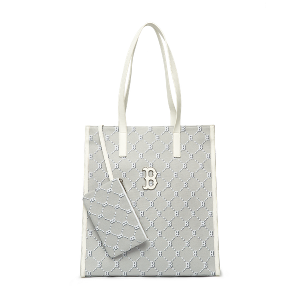 Túi MLB Monogram Diamond Jacquard Tote Boston Red Sox 3AORM012N-43GRS