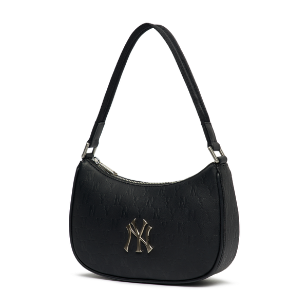 Túi MLB Monogram Embossed Hobo Bag New York Yankees 3ABQS022N-50BKS