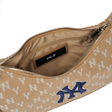 Túi MLB Monogram Hobo NY Yankees Brown 3ABQS012N-50BGD