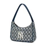 Túi MLB Monogram Jacquard Hobo Bag New York Yankees 3ABQS011N-50NYS