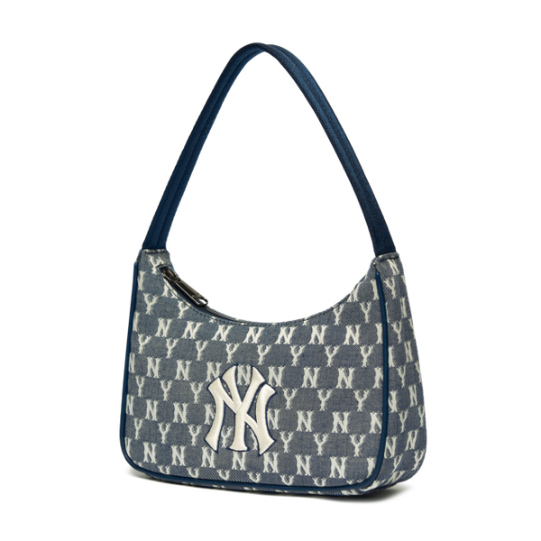 Túi MLB Monogram Jacquard Hobo Bag New York Yankees 3ABQS011N-50NYS