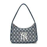 Túi MLB Monogram Jacquard Hobo Bag New York Yankees 3ABQS011N-50NYS