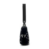 Túi MLB Diamond Monogram Fur Hobo Bag New York Yankees 3ABQS0826-50BKS