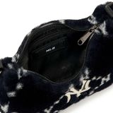 Túi MLB Diamond Monogram Fur Hobo Bag New York Yankees 3ABQS0826-50BKS