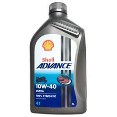  Shell Advance Ultra 10W40 ( 1Lit ) Cao Cấp Nhập Khẩu Cho Xe Côn Tay 