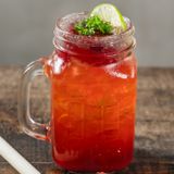  Trà dâu rừng hạt chia 
