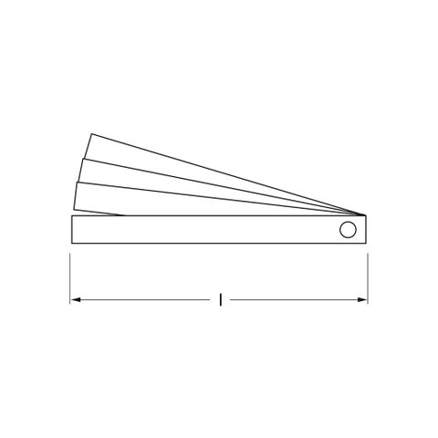  THƯỚC CĂN LÁ ĐO KHE HỞ 20 LÁ 0.05-1.00 MM MATADOR 0760 0003 