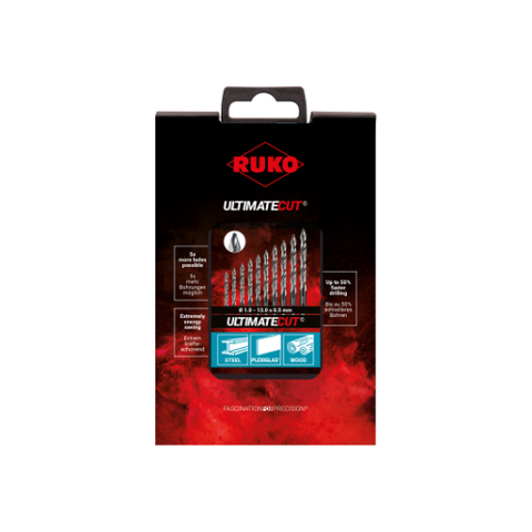  BỘ MŨI KHOAN HỢP KIM 25 CHI TIẾT 1-13MM ULTIMATECUT RUKO 259215RO 