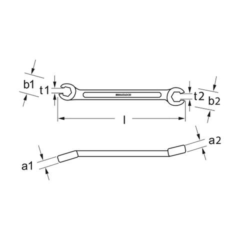  BỘ CỜ LÊ 2 ĐẦU MIỆNG 8-22MM 5 CHI TIẾT MATADOR 0251 9050 