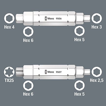  BỘ DỤNG CỤ SỬA XE ĐẠP 5 CHI TIẾT  WERA 05004182001 