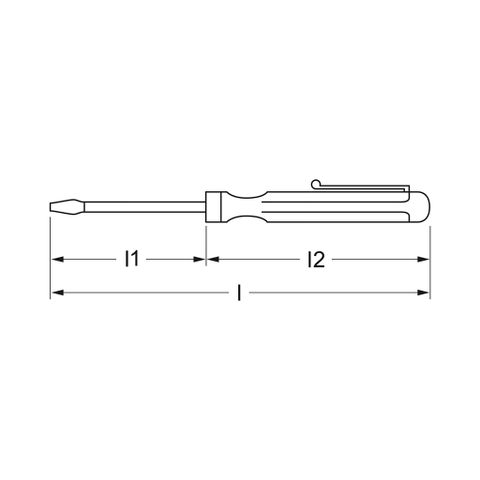  BÚT THỬ ĐIỆN ÁP VDE (0.6 X 3.5 X 100 MM) MATADOR 0635 0635 