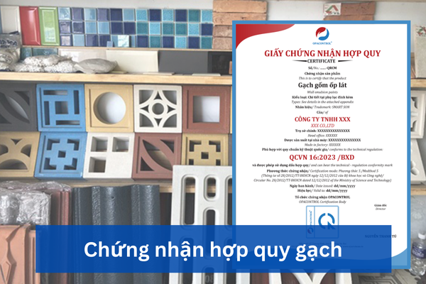 Chứng nhận hợp quy các loại gạch