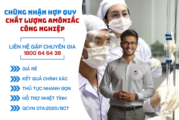 Chứng nhận hợp quy về chất lượng amôniắc công nghiệp
