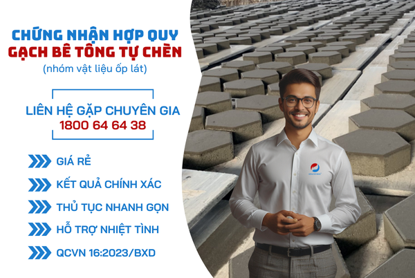chứng nhận hợp quy gạch bê tông tự chèn
