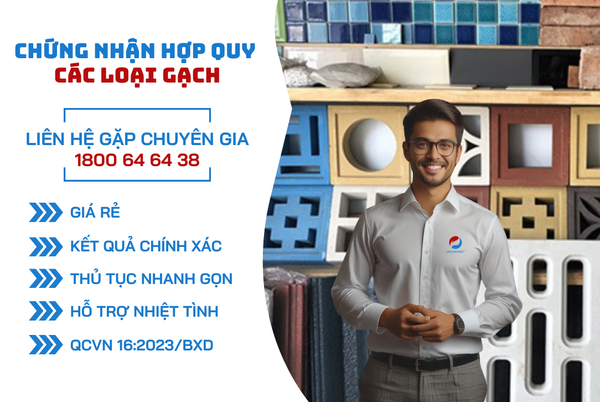 Chứng nhận hợp quy các loại gạch