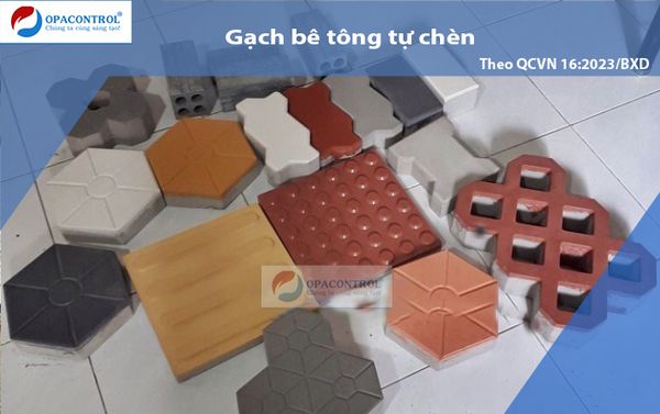  Thử nghiệm gạch bê tông tự chèn theo QCVN 16:2023/BXD 